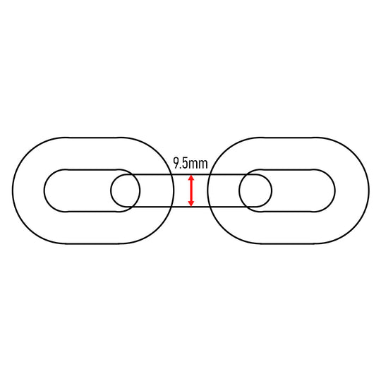 Galva Chain 9.5mm Allways (78 Feet)