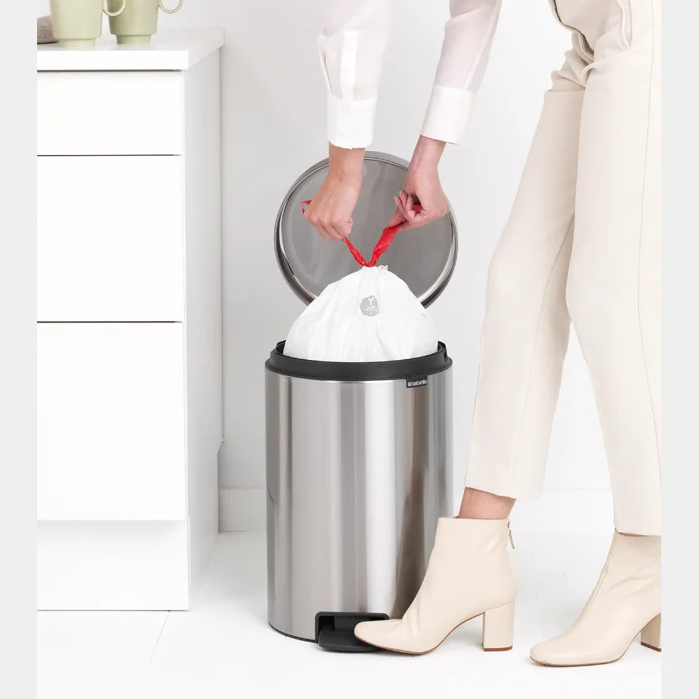 Brabantia Pedal Bin Newicon Matt Steel Fingerprint Proof 20L
