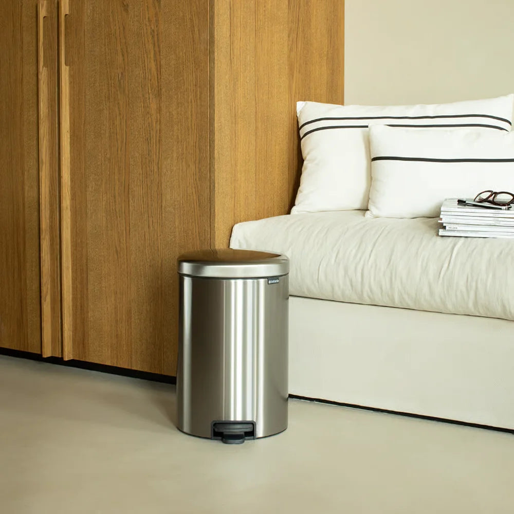 Brabantia Pedal Bin Newicon Matt Steel Fingerprint Proof 20L