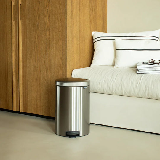 Brabantia Pedal Bin Newicon Matt Steel Fingerprint Proof 20L