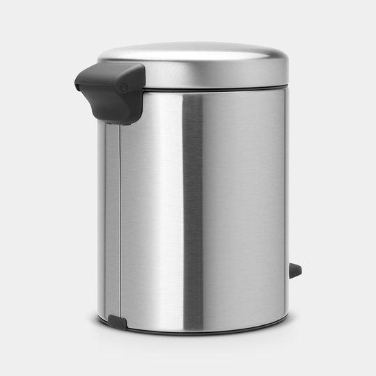 Brabantia NewIcon Pedal Bin, 5L Matt Steel Fingerprint Proof