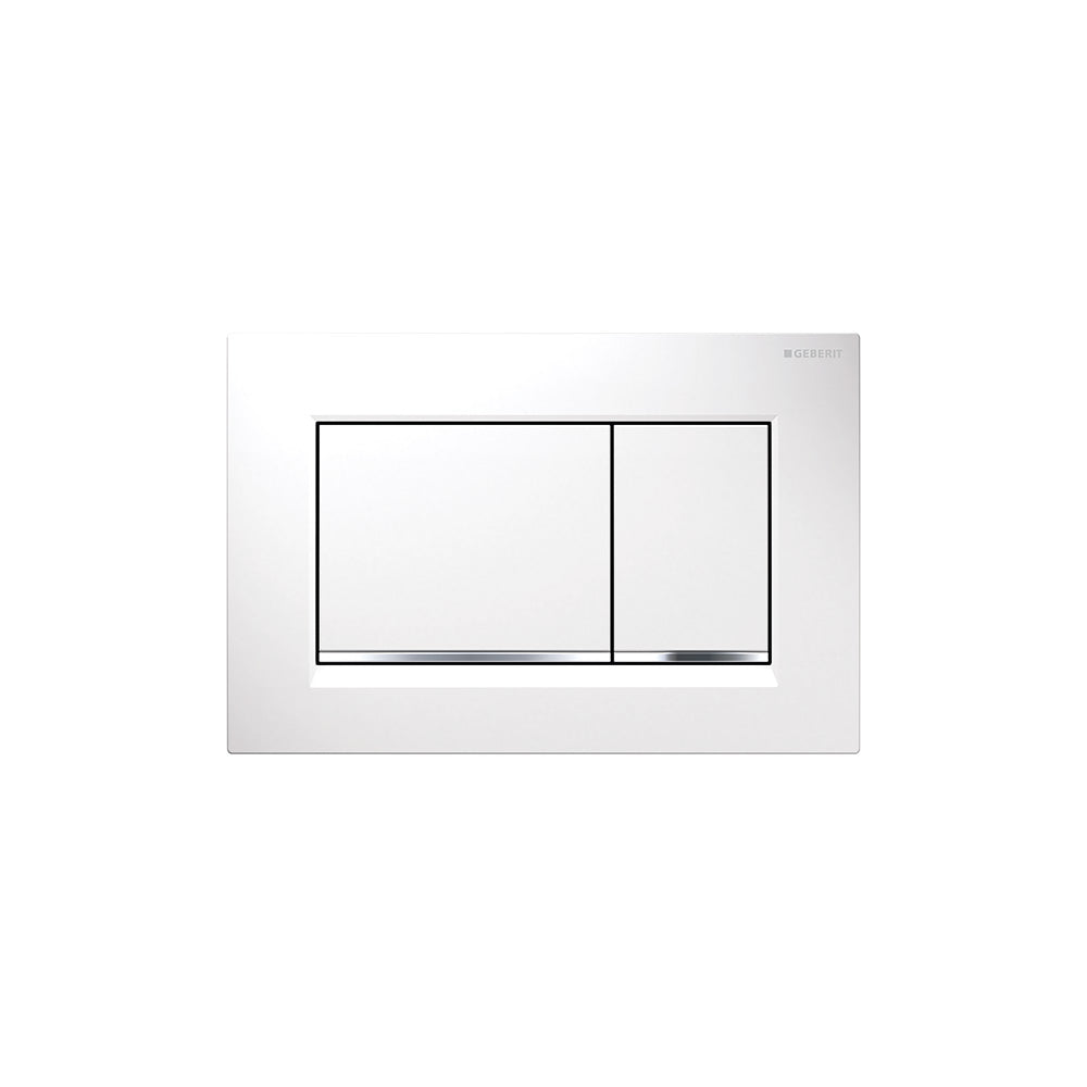 Geberit Sigma30 Actuator Plate for Dual Flush White, Bright
