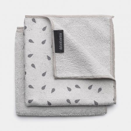 Brabantia Microfiber Dish Cloths Light Grey 2pcs Set