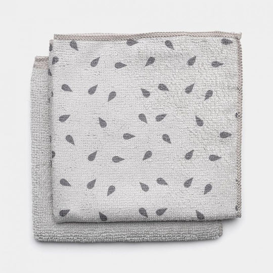 Brabantia Microfiber Dish Cloths Light Grey 2pcs Set