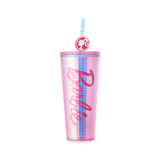 MINISO Barbie Shining Collection Double Wall Tumbler with Straw (775ml) 2016419010101