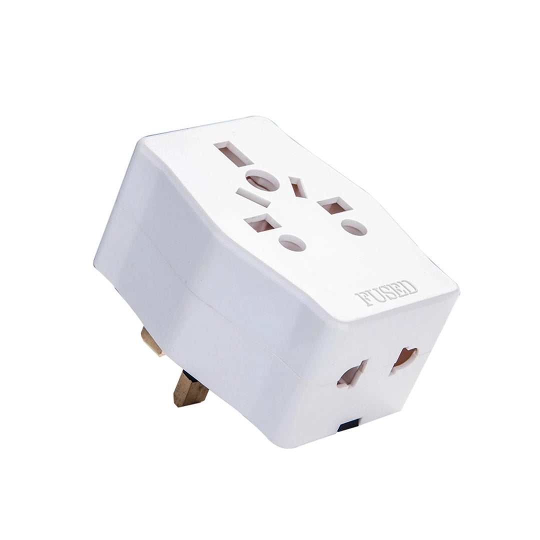 Multi Socket Adapter White 13a