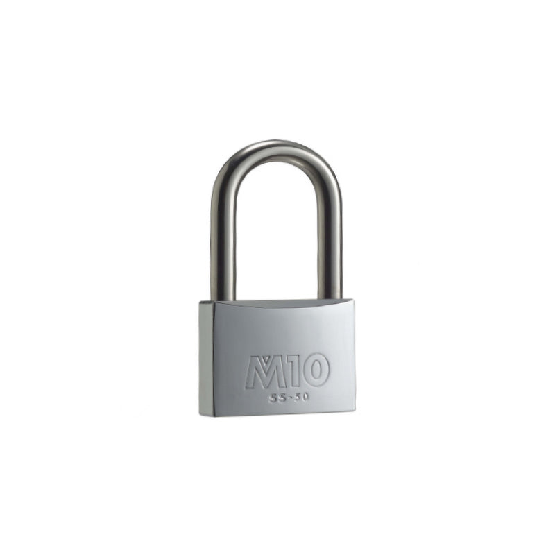 M10 Chrome Plated Padlock With S.S. Long Shackle SS-50L