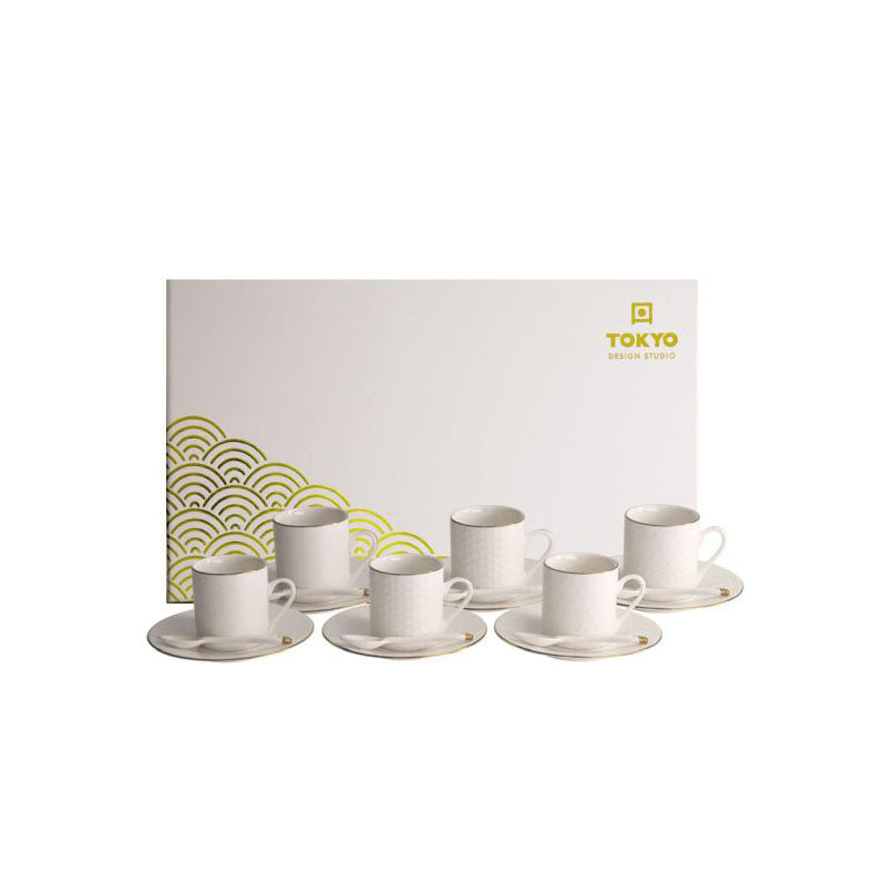 TDS - Nippon White Gold Rim Espresso 18pc/Set 16783
