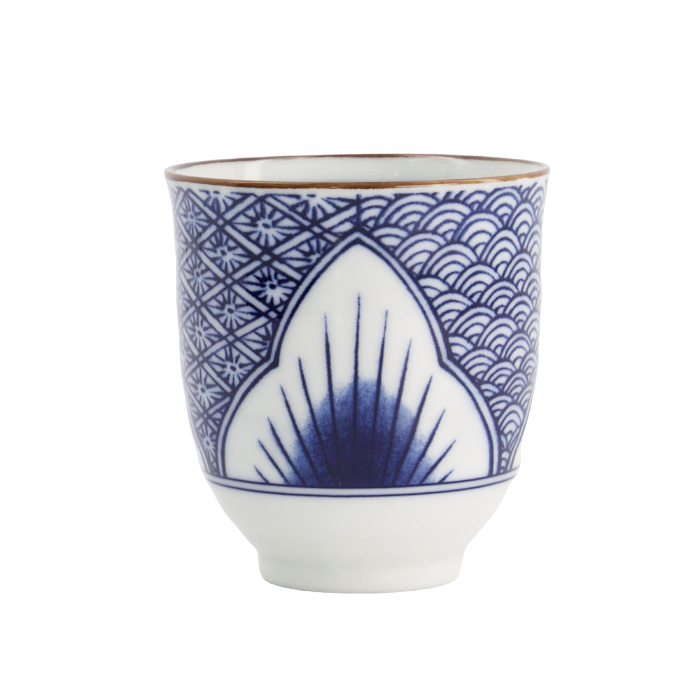 TDS cup, Lily Flower 7.8X8.2CM 250ML Blue 21147