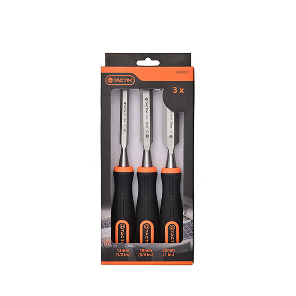 Wood chisel long 3pc set