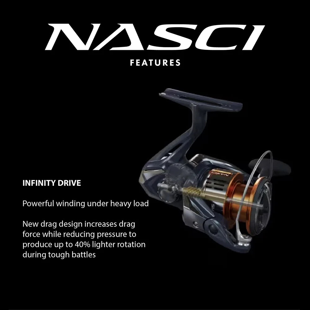 SHIMANO 25 Nasci 2500D OVS Fishing Reel