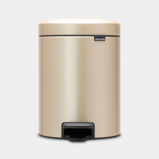 Brabantia NewIcon Pedal Bin, 5L Metallic Gold 304422