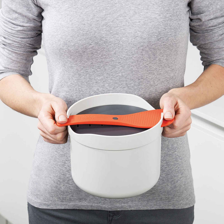 Joseph Joseph M-Cuisine Rice Cooker (Stone/Orange)