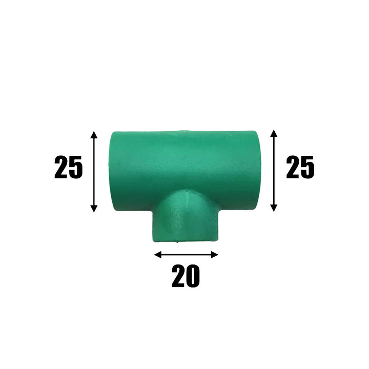 Lesso Reducing Tee, Green Color, 25mm x 20mm