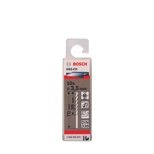 Bosch Twist Drill HSS-CO 3.5mm (10 PACK)