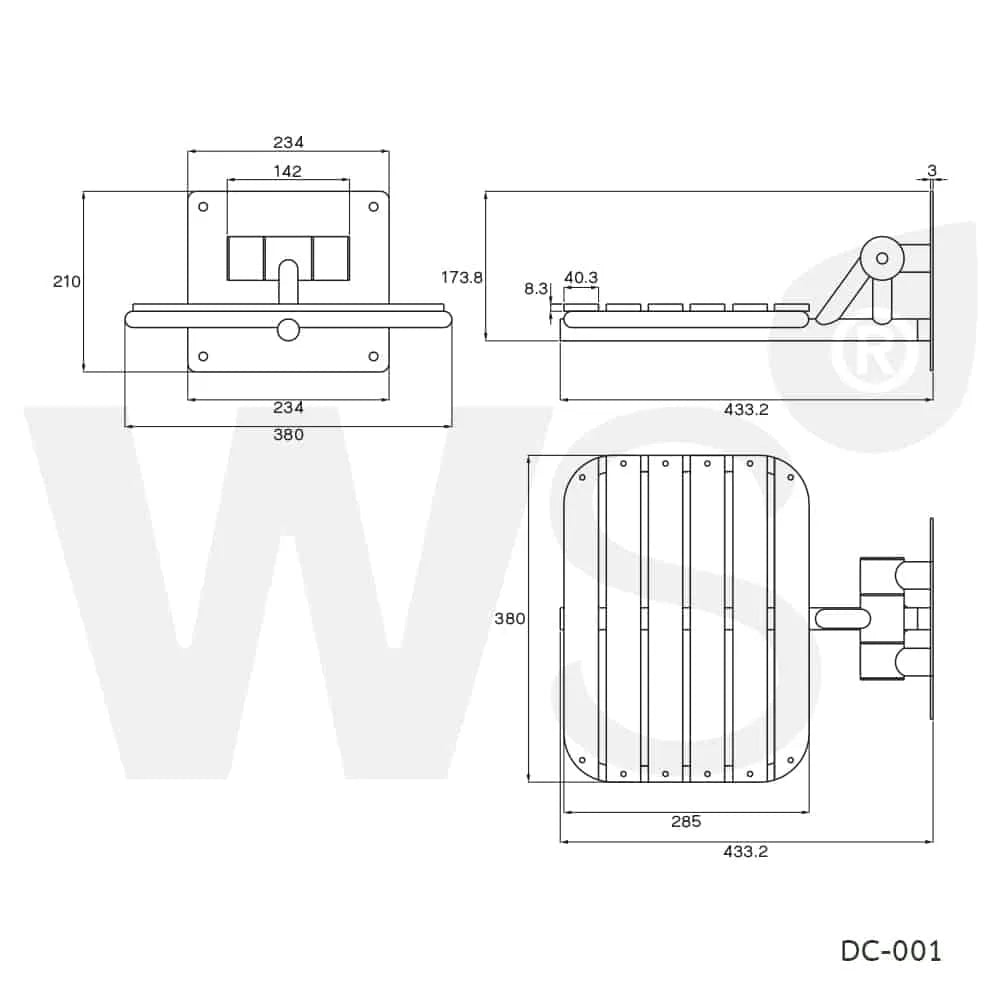 WS Folder Bathroom Chair