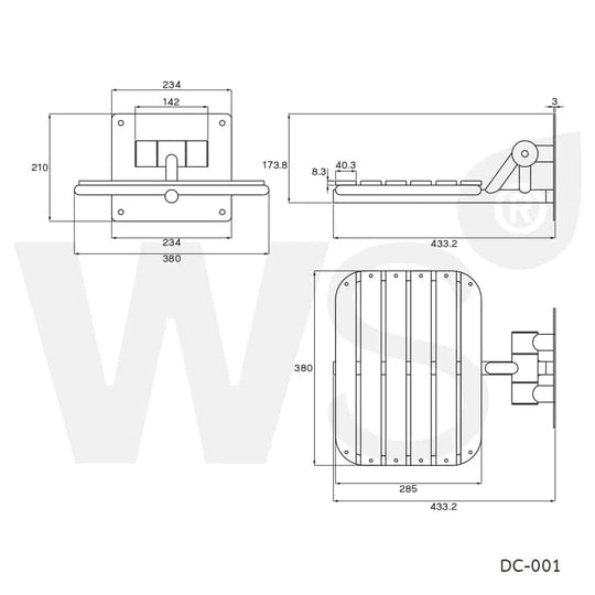 WS Folder Bathroom Chair