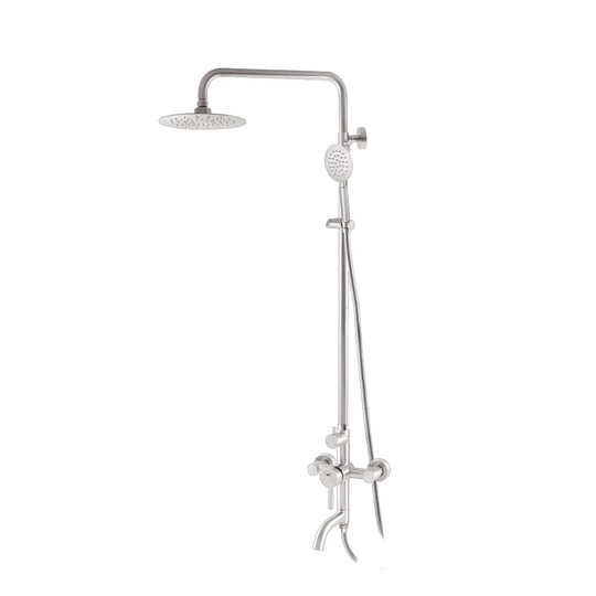 WS Stainless Steel Rain Shower Mixer With Tub Faucet