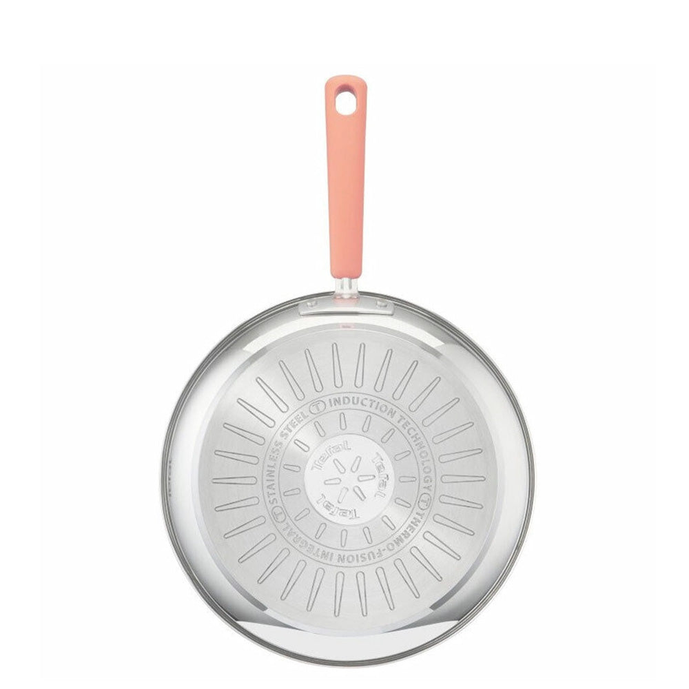 Tefal Optispace Stainless Steel Cookware Set 6 PCS (ORANGE)