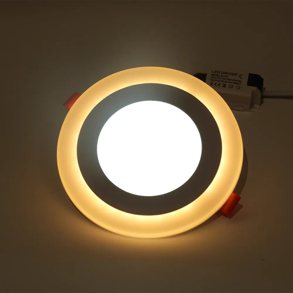 Sanying LED Panel Light Round 3+3W