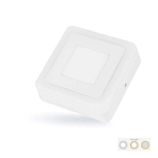 Sanying LED Ceiling Light Square 3+3W