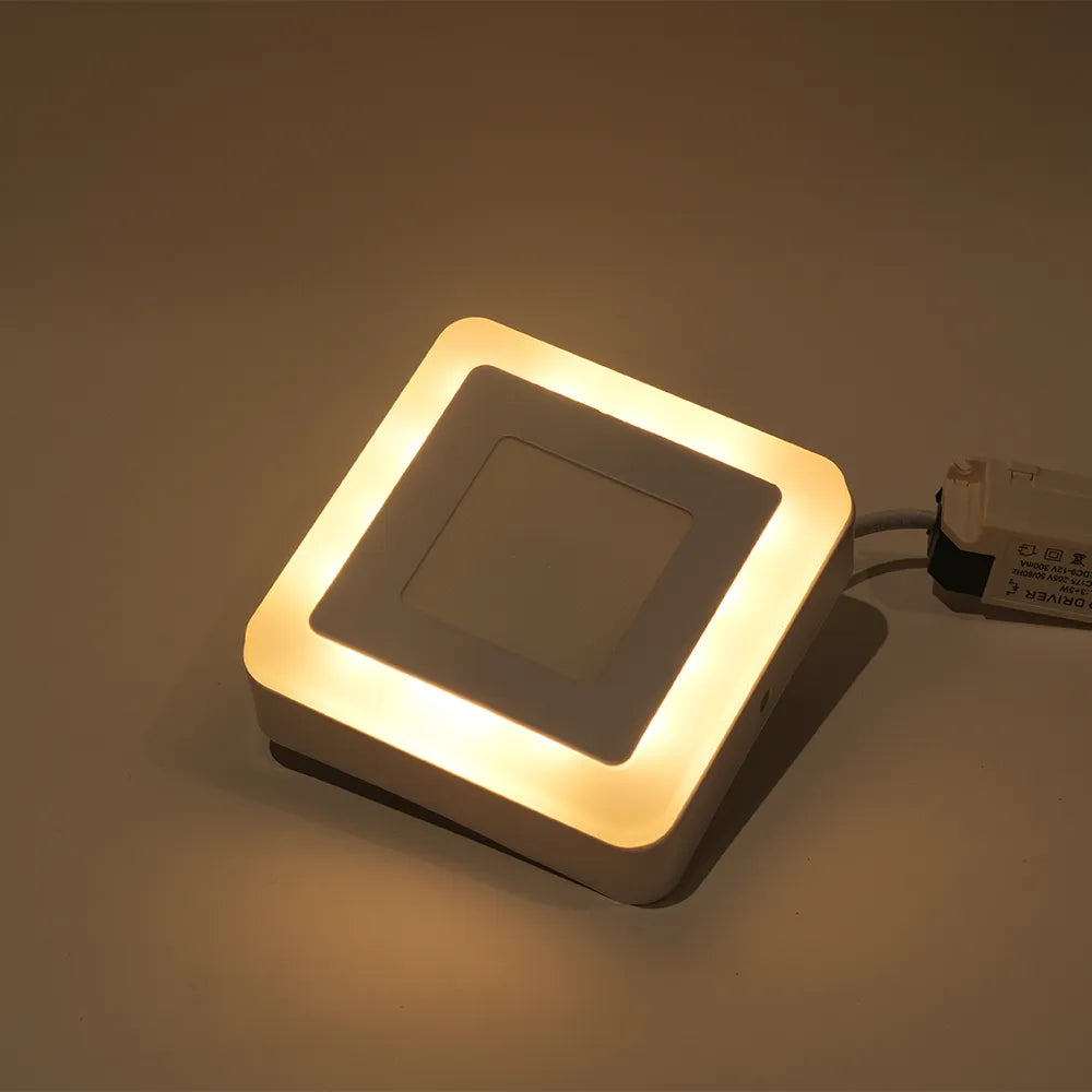 Sanying LED Ceiling Light Square 3+3W