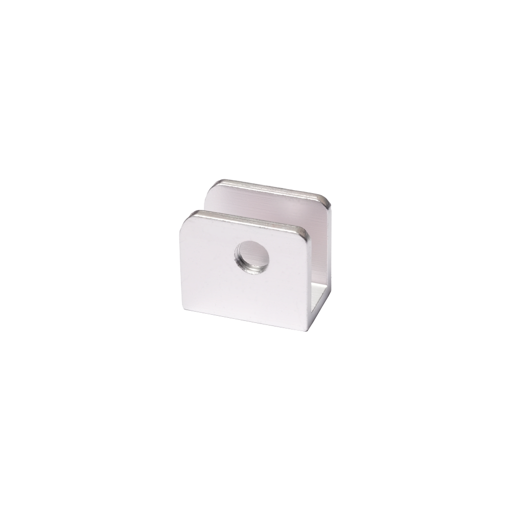 Glass Door Clip Aluminum 6-8mm Silver