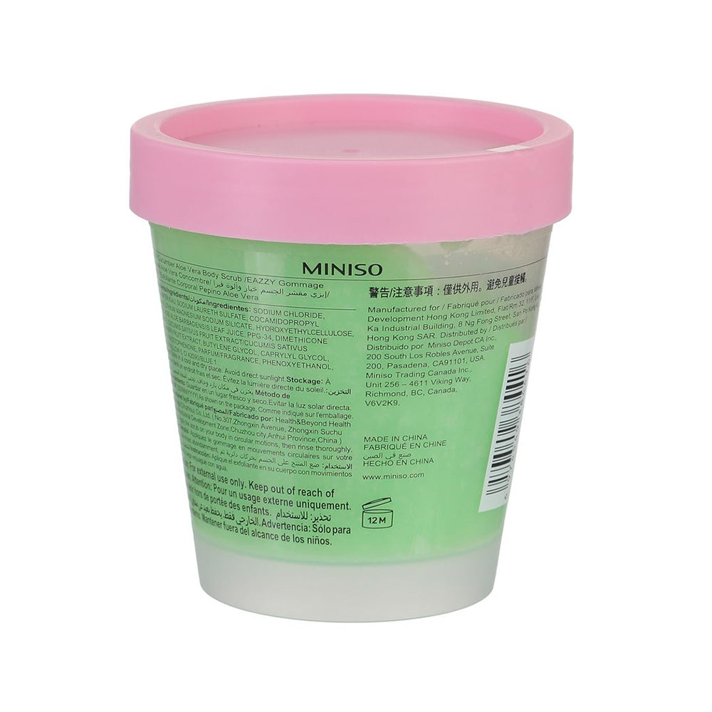 Miniso Eazzy Cucumber Aloe Vera Body Scrub 2015066510101