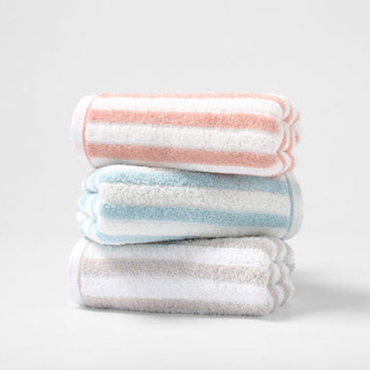 Miniso Striped Pure Cotton Towel (Blue) 2015298011100