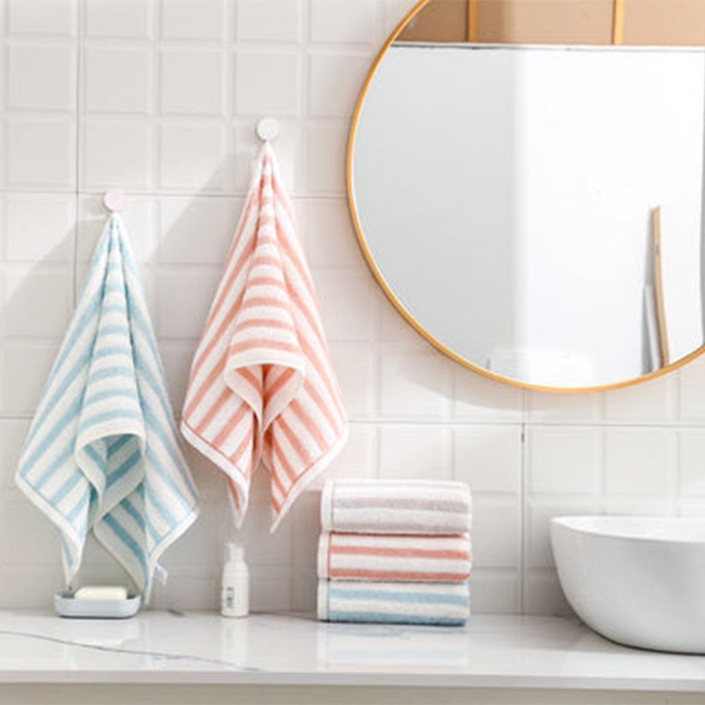 Miniso Striped Pure Cotton Towel (Blue) 2015298011100