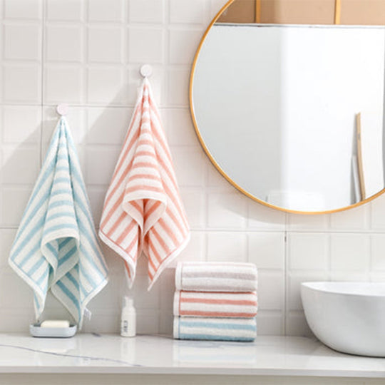 Miniso Striped Pure Cotton Towel (Blue) 2015298011100