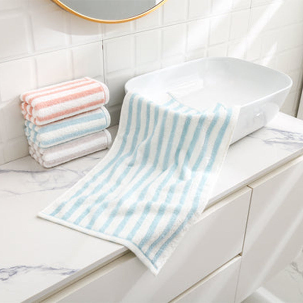 Miniso Striped Pure Cotton Towel (Blue) 2015298011100