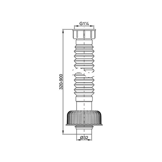 PVC Uni Trap A1005-B 1-1/4"