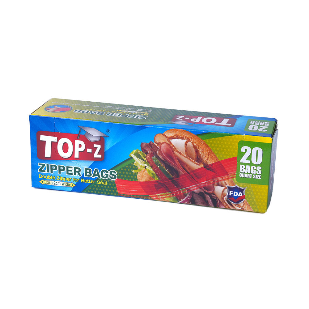 Top-Z Zipper Bag M 19X20CMx20Pc/Pack