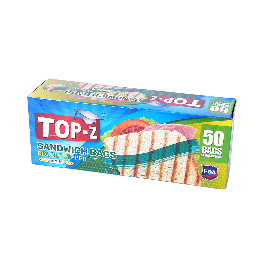 Top-Z Sandwich Bags S 16.5X17.5CMx50Pc/Pack