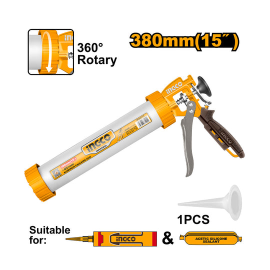 Ingco Aluminium Caulking Gun 380mm HCG0115