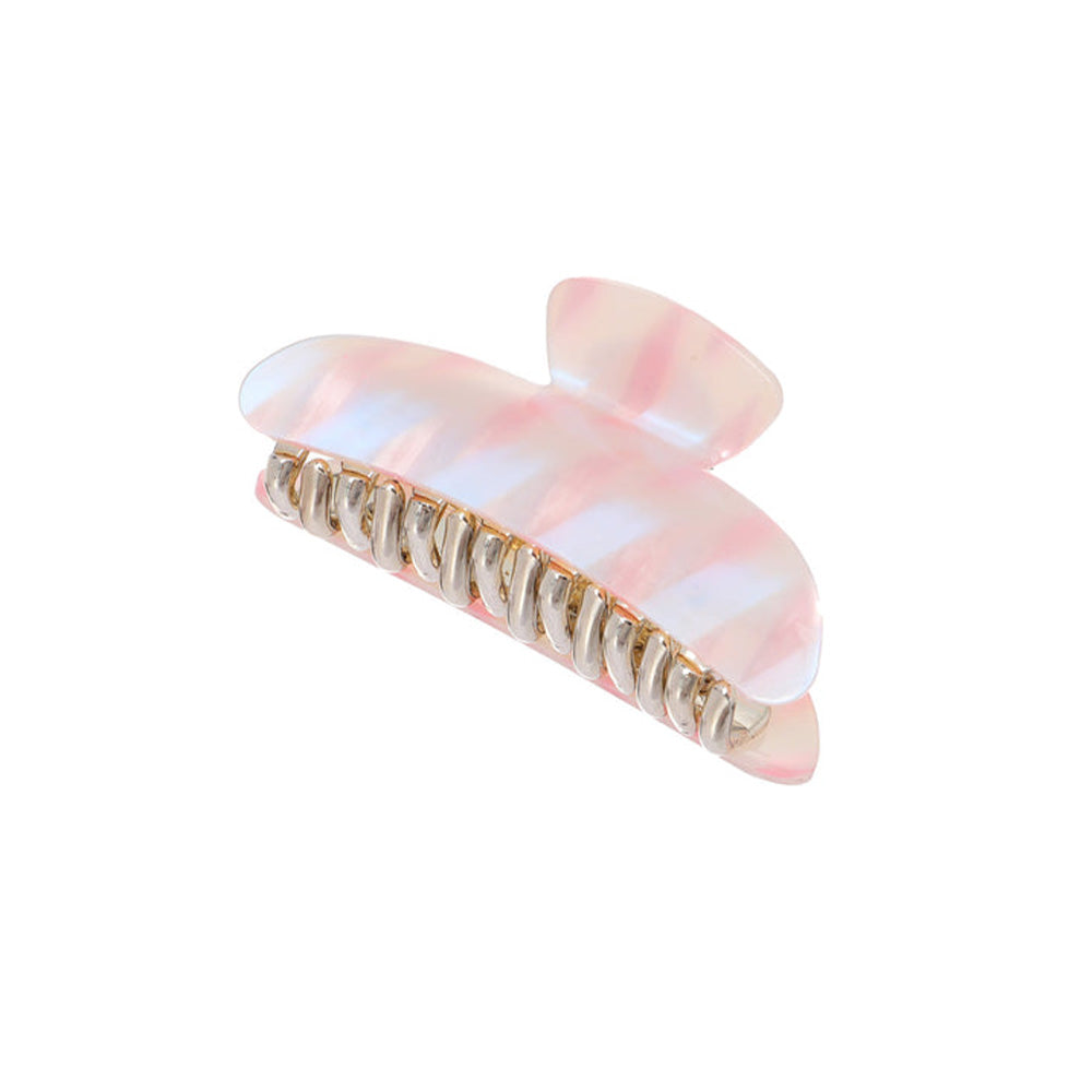 Miniso Pink Garden Patterned Hair Claw Clip 2017147810100