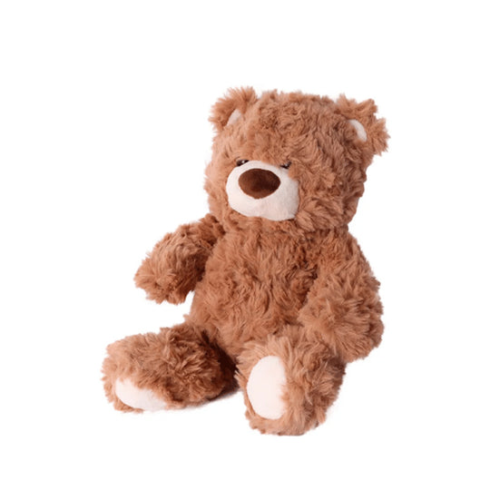 Miniso Gift Bear 10in. Basic Sitting Plush Toy (Brown) 2018578210101