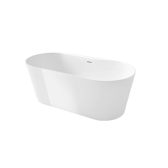 ROCA Raina Stonex® Oval Bathtub with Drain White A248466000
