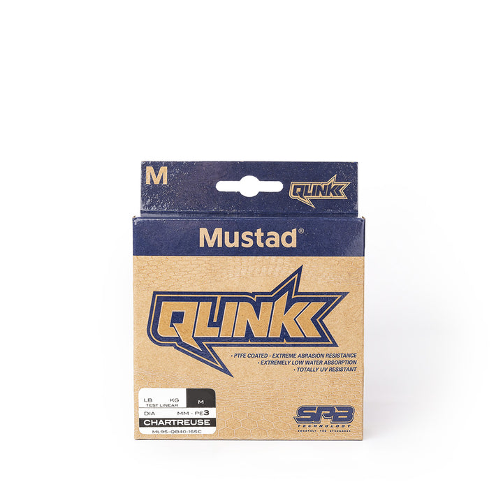 MUSTAD Qlink Braid Pe2 30lb (0.23mm) 300m Chartreuse