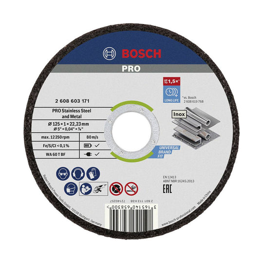 BOSCH ECO Cutting Disc Standard for Inox 125x1mm 2608603171