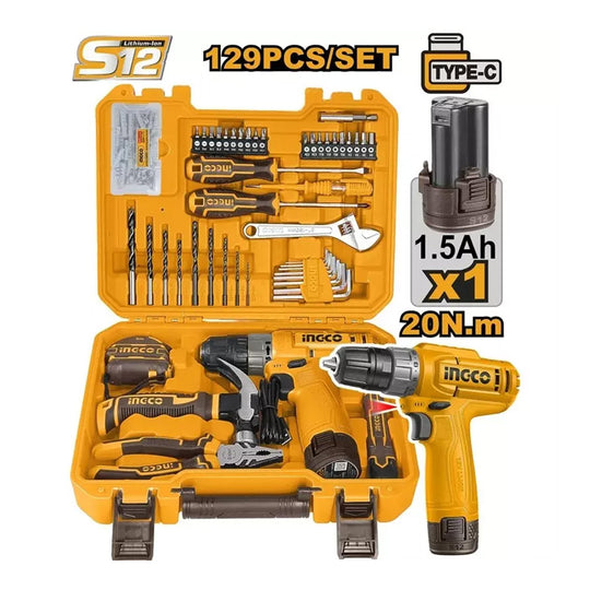 Ingco 129 Pcs Tools Set HKTHP11291