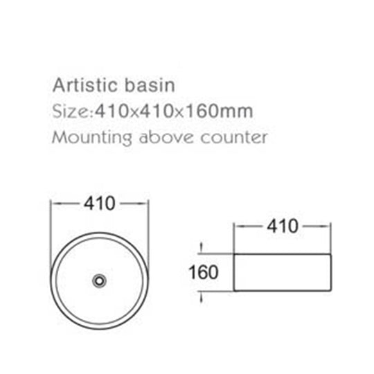 Farns Art Basin 410x410x160mm SF1350