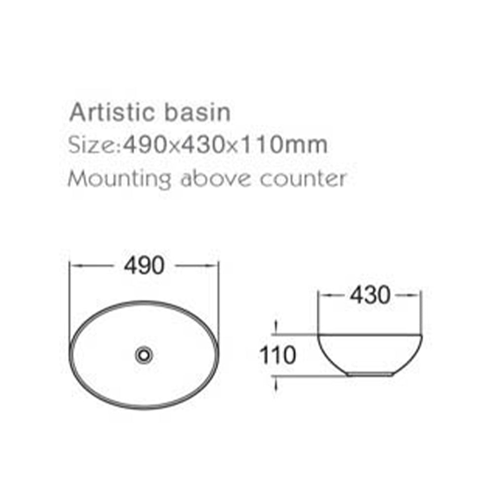 Farns Art Basin 490x430x110mm SF1352