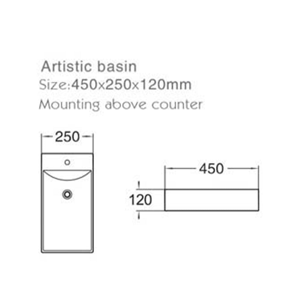 Farns Art Basin 450x250x120mm SF1017