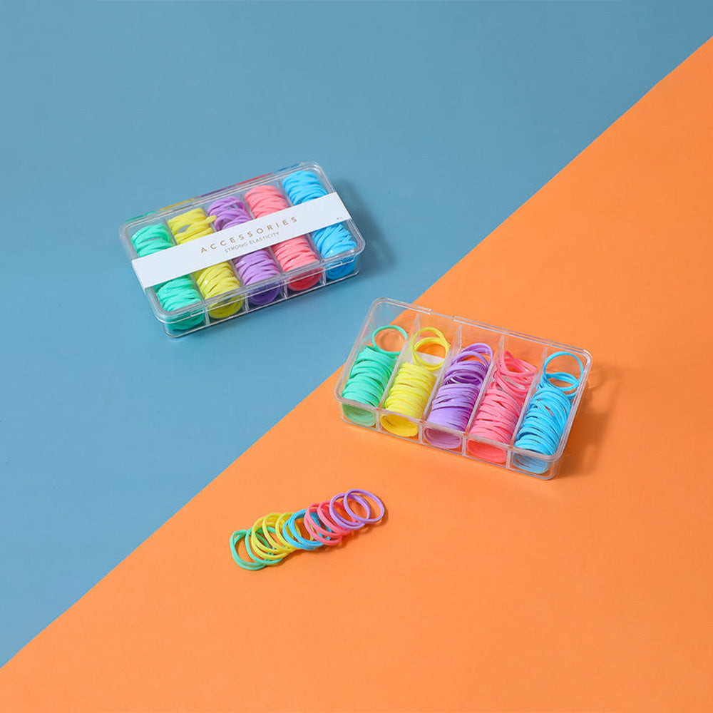 MINISO Disposable Small Rubber Band, 150 (Assorted) 2007142810106