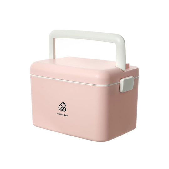 Miniso Double-layer Medicine Case for Home (Pink) 2011382711109
