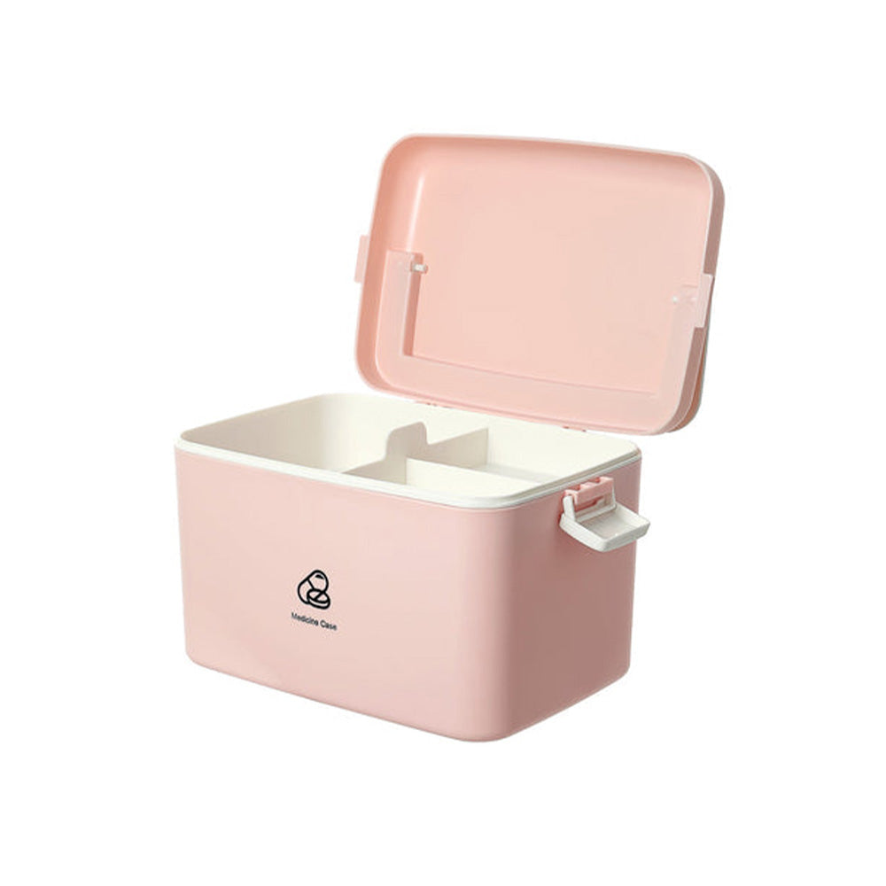 Miniso Double-layer Medicine Case for Home (Pink) 2011382711109