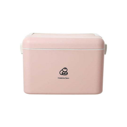 Miniso Double-layer Medicine Case for Home (Pink) 2011382711109