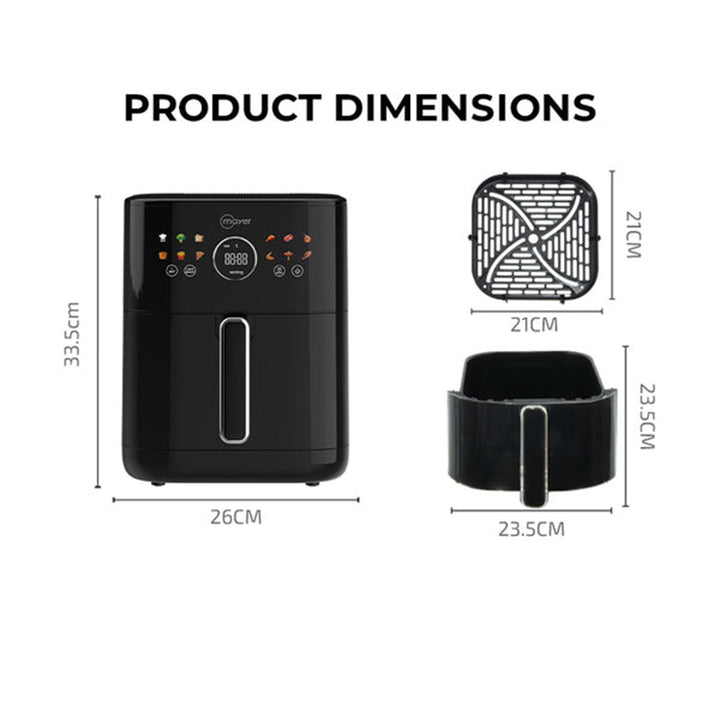 Mayer 6l Dual Heating Element Air Fryer MMAF606D